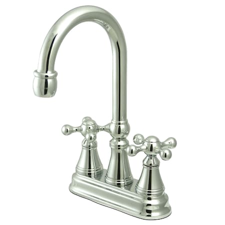 Kingston Brass Governor Bar Faucet W/out Pop-Up, Chrome KS2491KX